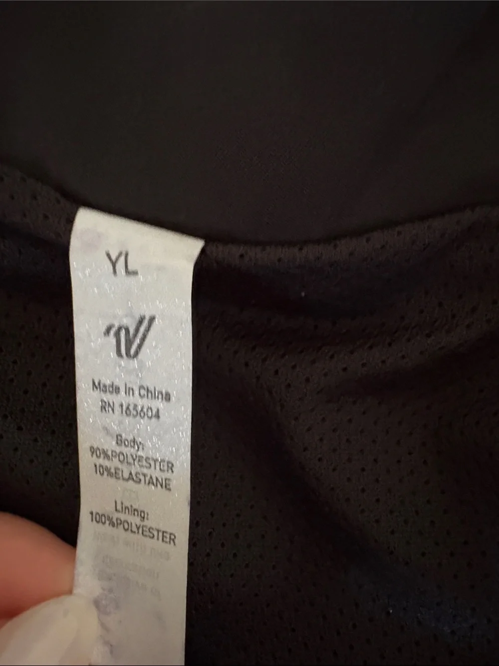 Young LA Black Cropped Windbreaker Jacket Youth New Without Tags